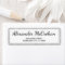 Faux Silver Glitter Foil Return Address