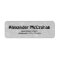 Faux Silver Glitter Foil Return Address