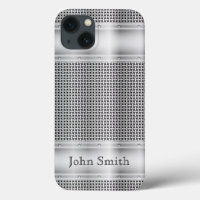 Faux Silver Metal Pattern  iPhone X Case