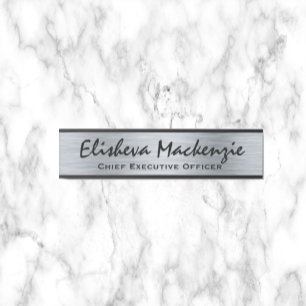 Faux Silver Office Door Sign Signs Name Plate