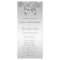 Faux Silver Sequins Bow Wedding Program