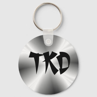 Faux Silver TKD Keychain