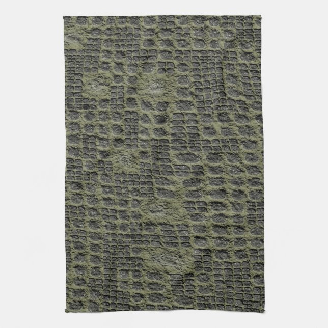 Faux Snake Skin Tea Towel (Vertical)
