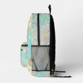 faux sparkling chunky glitter abstract printed backpack (Right)