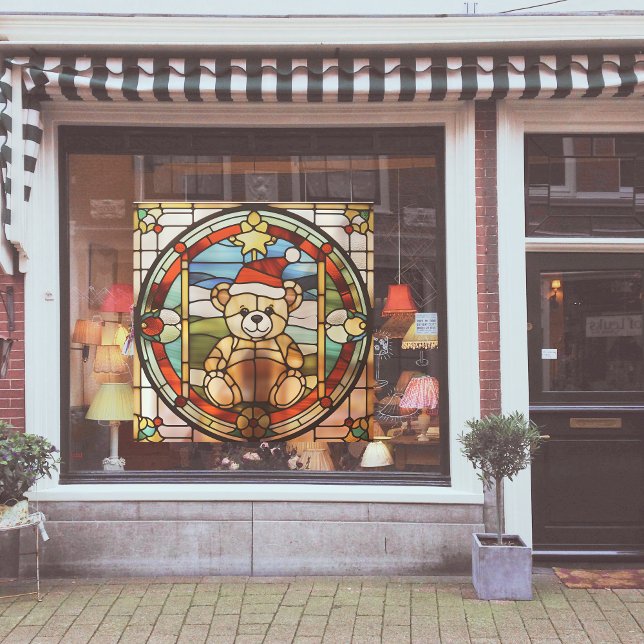 Faux Stained-Glass Christmas Bear Large (Creator Uploaded)