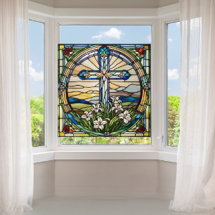 Faux Stained-Glass Christmas Stocking Large