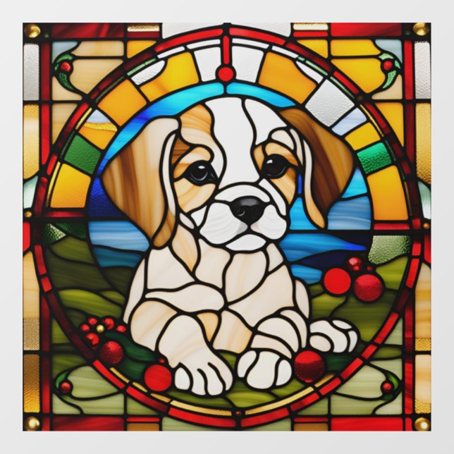 Faux Stained Glass Look Puppy (Sheet)