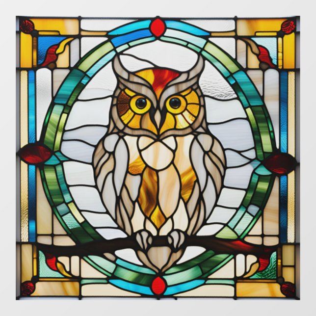 Faux Stained Glass Owl (Sheet)