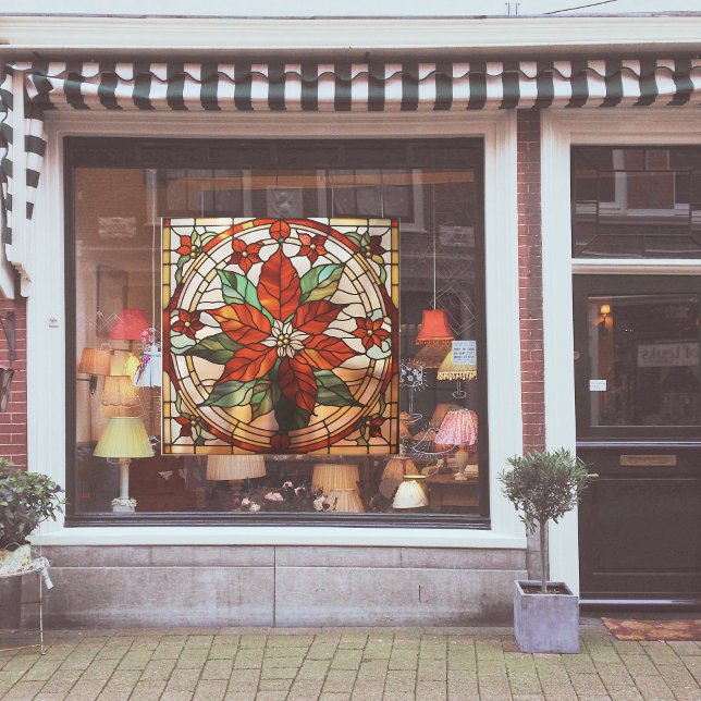 Faux Stained-Glass Poinsettia Large (Creator Uploaded)