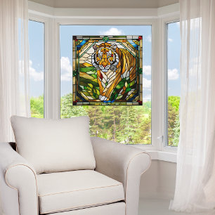  Faux Stained Glass Tiger