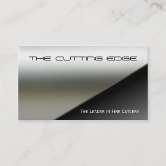 Faux Stainless Steel Business Card