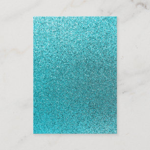 Faux Teal Blue Glitter Background Sparkle Texture Business Card