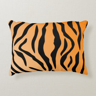 Faux Tiger Print Decorative Cushion