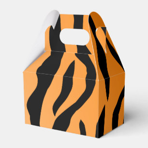 Faux Tiger Print Favour Box