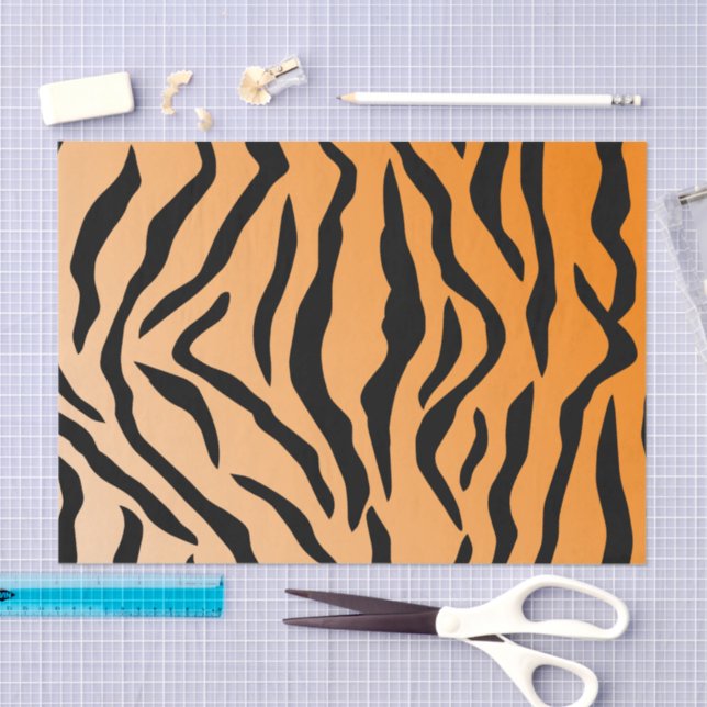 Faux Tiger Print Tissue Paper (Craft)