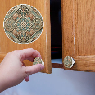 Faux Tile Ceramic Knob