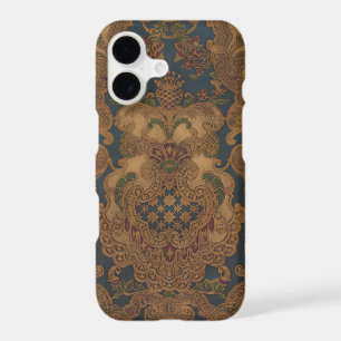 Faux Tooled Leather Gold Scrollwork