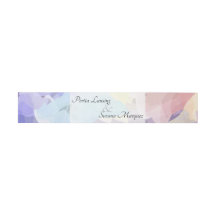 Faux Vellum Effect Wedding Invitation Belly Band