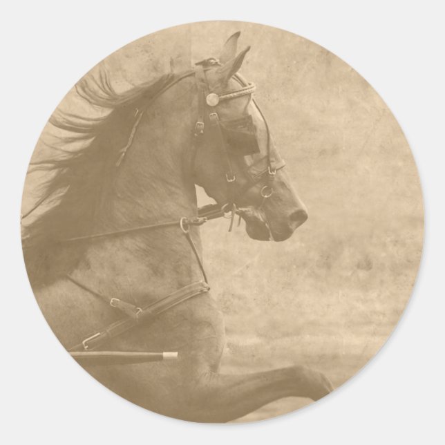 Faux Vintage Hackney Classic Round Sticker (Front)