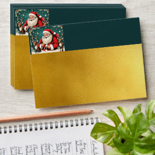 Faux Vintage illustration Santa Claus Env1 Envelope