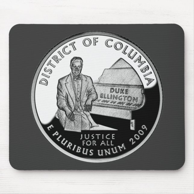 Faux Washington District of Columbia Quarter Mouse Pad (Front)