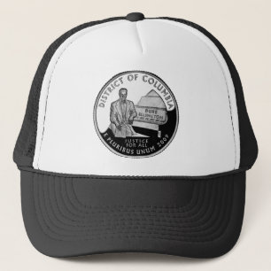 Faux Washington District of Columbia Quarter Trucker Hat