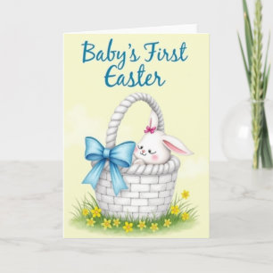 Faux Watercolor Rabbit Card