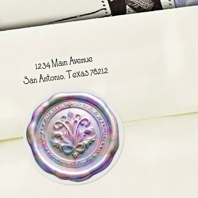 Faux Wax Envelope Seal Style 4 Purple 20 Sticker (Creator Uploaded)