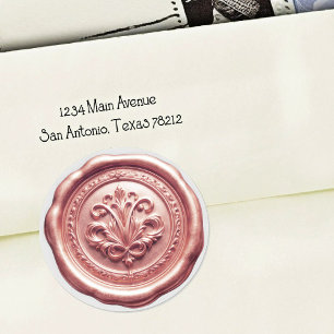 Faux Wax Envelope Seal Style 4 Red 11