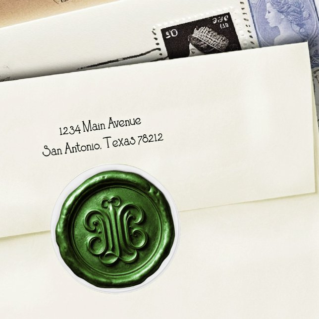 Faux Wax Seal Deep Impression Bottle Green (Creator Uploaded)