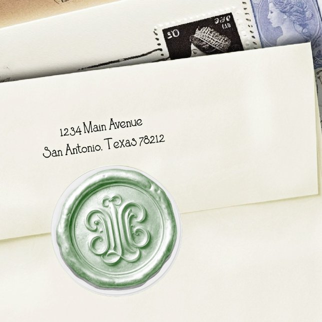 Faux Wax Seal Deep Impression Green 4 (Creator Uploaded)