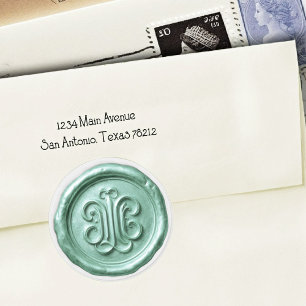 Faux Wax Seal Deep Impression Green 5