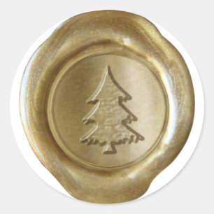 Faux Wax Seal - Gold - CHRISTMAS TREE II