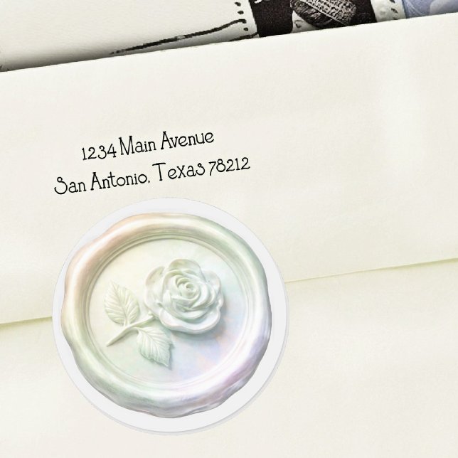 Faux Wax Seal Iridescent Rose 2 Deep Impression (Creator Uploaded)