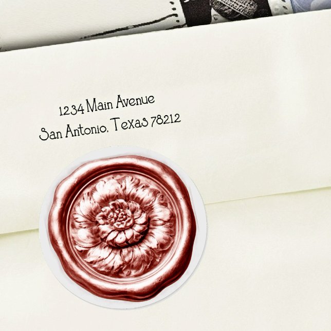 Faux Wax Seal Peony Light Pink (Creator Uploaded)