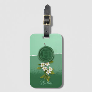 Faux Wax Seal Personilzed Luggage Tag