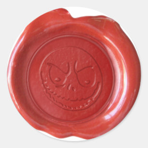 Faux Wax Seal - Red - GOBLIN