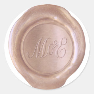 Faux Wax Seal - RoseGold - M&E_Custom