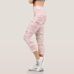 Faux White Lace Fishnet Capri Leggings Gift<br><div class="desc">Faux White Lace Floral Fishnet Romantic Elegant Legging and Shorts Gift - Resize and move or remove / add element - image / text with customisation tool. Design by MIGNED. Please see my others projects / designs. You can also transfer this designs to more than 1000 Zazzle products. Enjoy -...</div>
