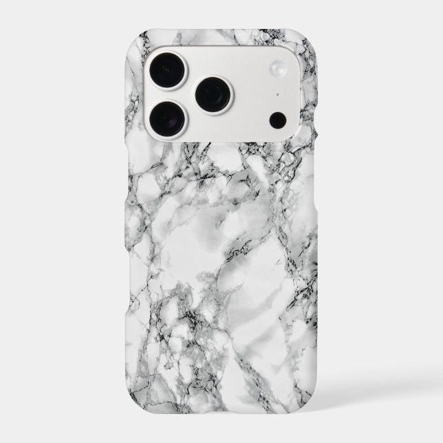 Faux White Marble iPhone Case (Back)