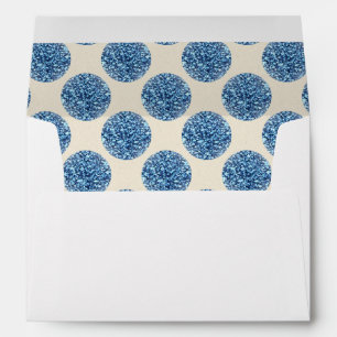 Faux White Silver Glitter Confetti Foil Sparkle Envelopes