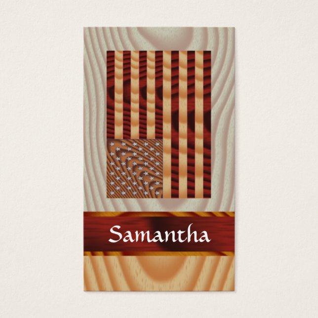 Faux wood American flag (Front)