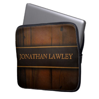 Faux Wood Class Baltic Pine Wooden Design  Laptop Sleeve