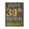 Faux Wood, Faux Gold 30th Birthday + Custom Name