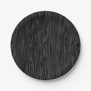 Faux Wood For Spirit Board Halloween Paper Plate