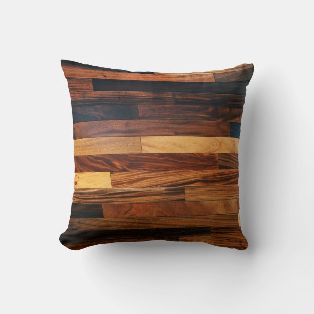 Faux Wooden Floor Slats Cushion (Front)