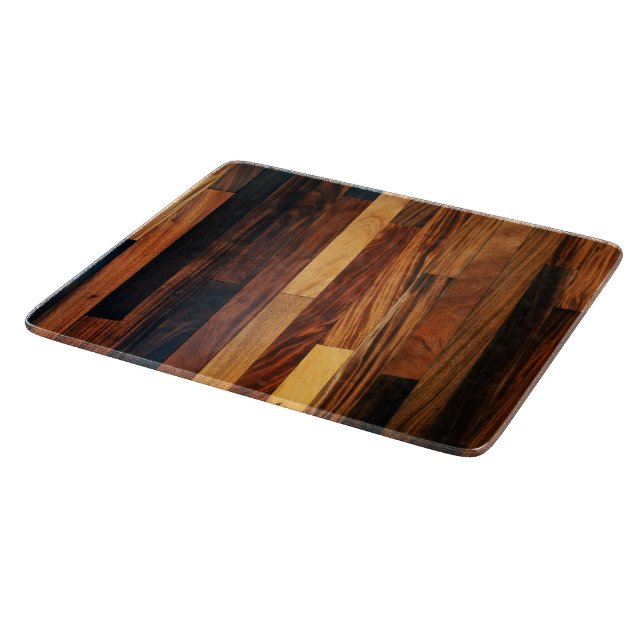 Faux Wooden Floor Slats Cutting Board (Corner)
