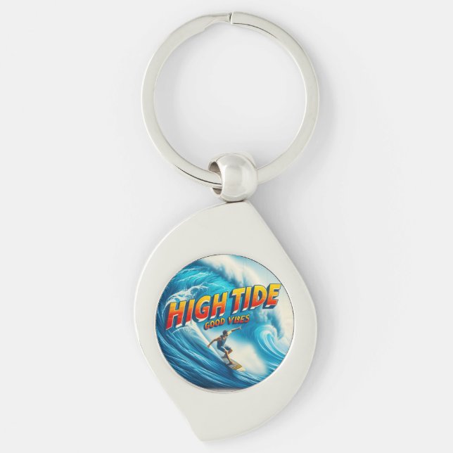 Faux Wrapped Canvas Print Key Ring (Front)