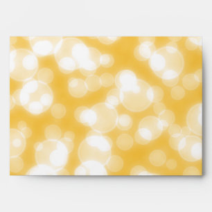 Faux Yellow Bokeh Glitter Confetti Background Envelopes