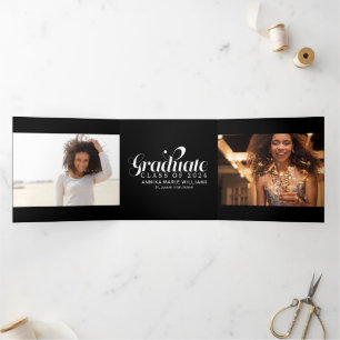 Fave Graduate Multi Photo Tri-Fold Announcement
